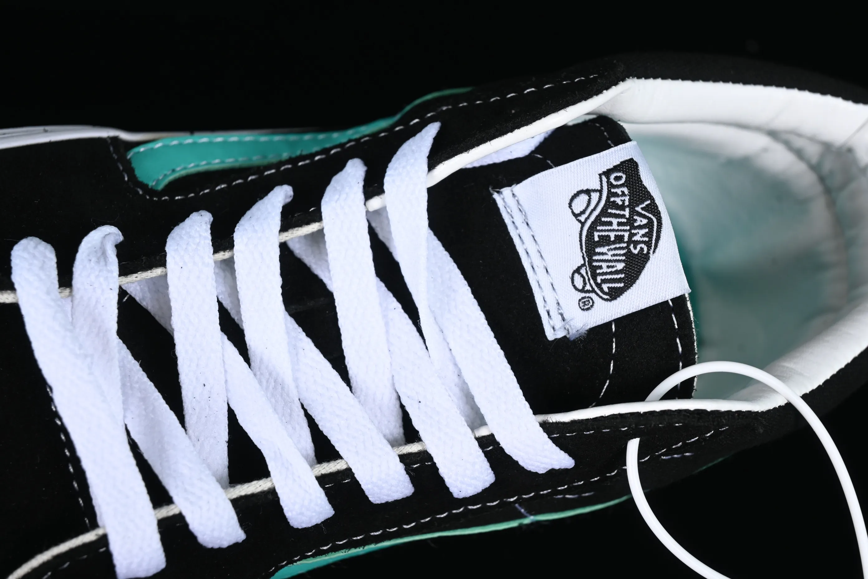 All categories Vans Vans series Vans Mid Vans SK8-Mid candy green/black green Vans official side striped mid-top canvas shoes VN0A3WM34FV